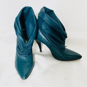 Report Signature Elegant leather Teal Women's Ankle Boots 8
